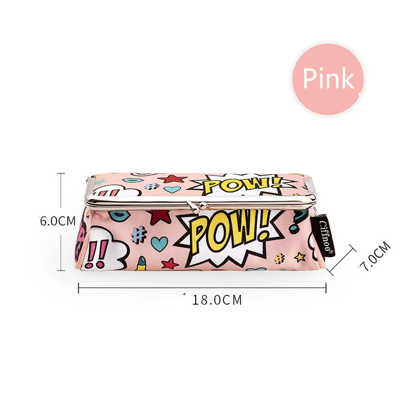 Повседневная женская сумка для макияжа с героями мультфильмов косметичка