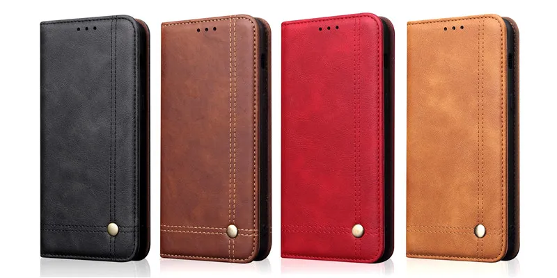 Samsung A6 A7 A8 Plus A9 J3 J4 J5 J6 J7 J8 2018 J6Plus A750 PU Leather Magnetic Flip Wallet Card Slots Pocket Protective Case | Мобильные
