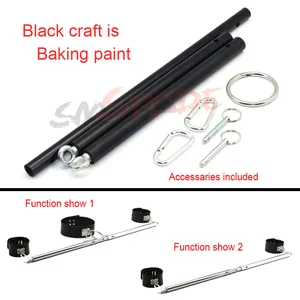 Секс-ограничитель, регулируемый расширитель, хромированные ограничители Для ног без манжет, забавная игра, сексуальная игра для взрослых