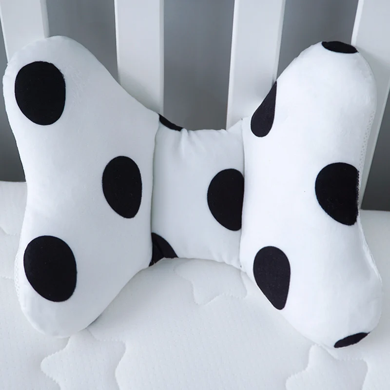 Polka dot Muslinlife, хлопковое постельное белье, детская подушка для сна, детская подушка для новорожденных, аксессуары для комнаты, подушки, подарки, Прямая поставка - Цвет: Polka dot