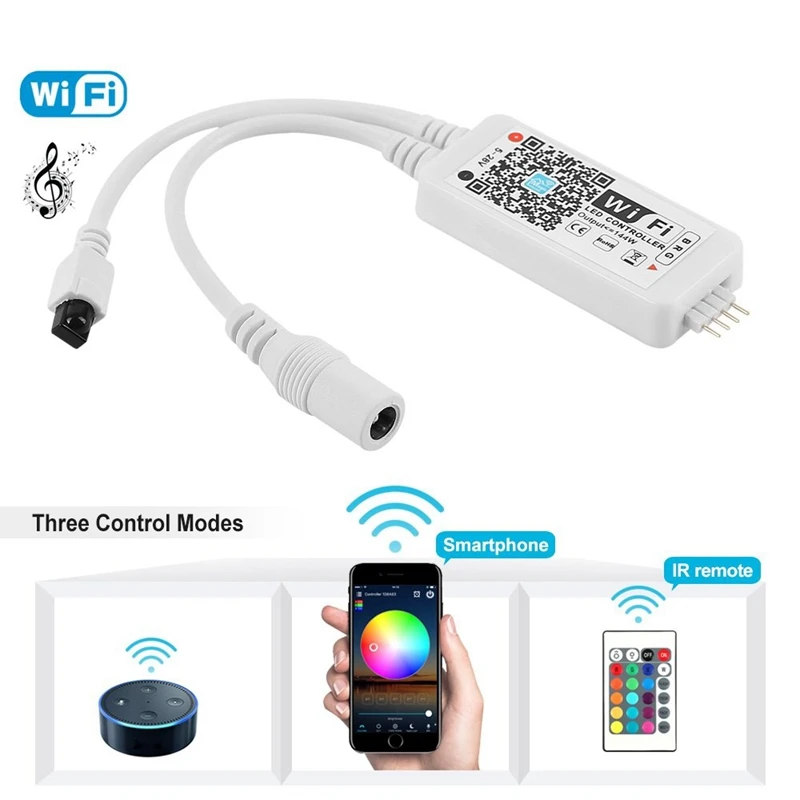 Wifi беспроводной светодиодный смарт-контроллер для Alexa Google Home Ifttt совместим