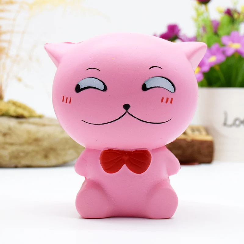 Jumbo Kawaii мягкая игрушка для снятия стресса игрушечная кошка медленно