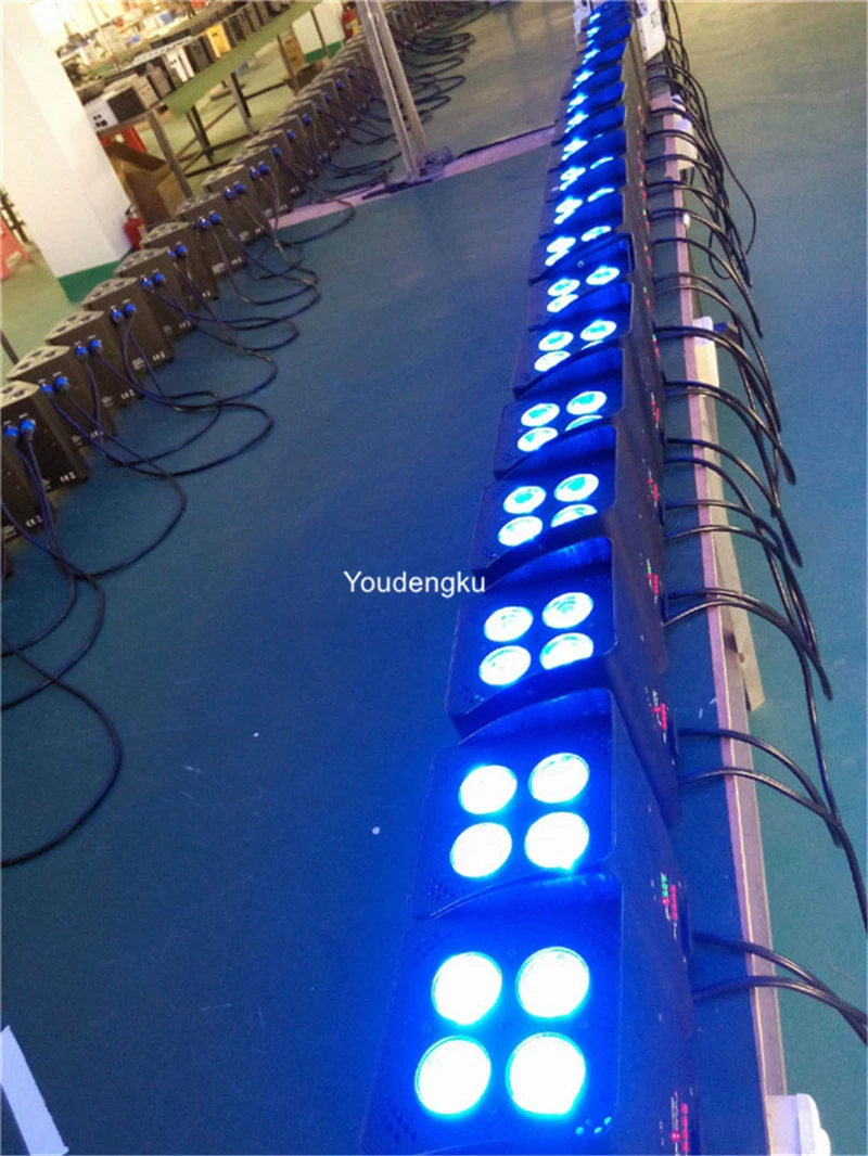 Зарядка беспроводной батареи Par 64 RGBWA UV светодиод 4X12 Вт 6 в 1 Питание от мини