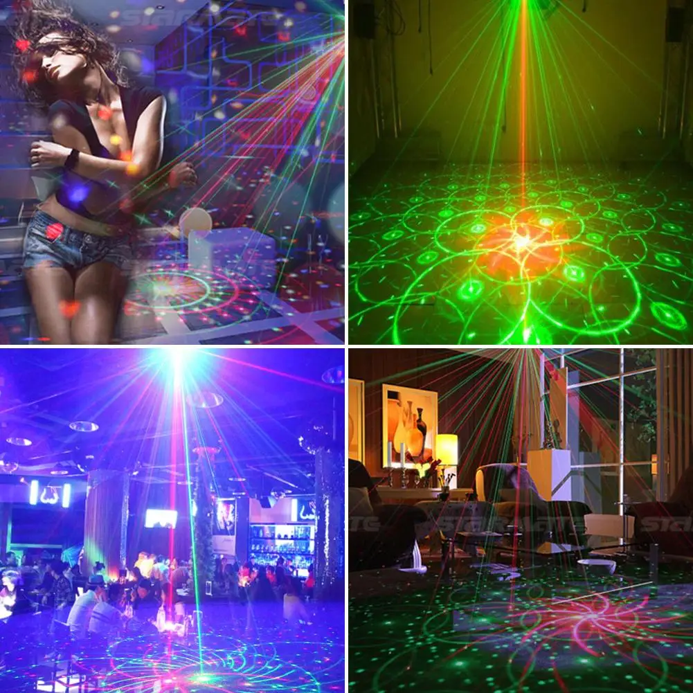 Рождественское сценическое Лазерное освещение RGB сканер проектор красочный