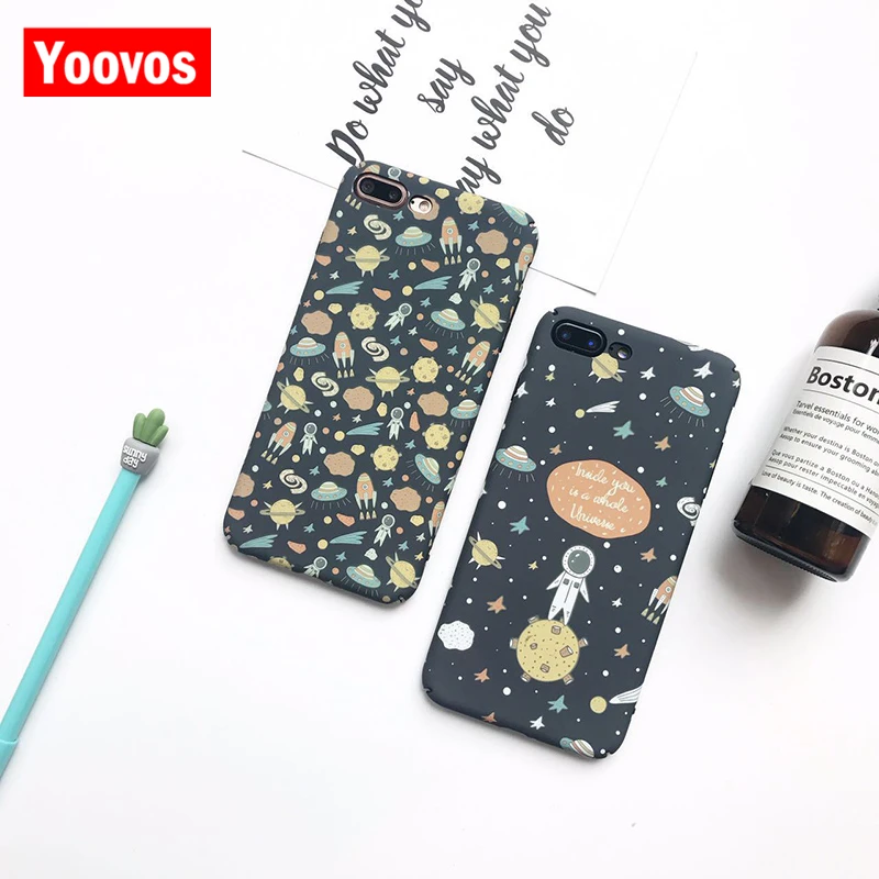 Yoovos 2018 Новый литературы и Книги по искусству астронавт чехол для телефона IPhone 6 7 8