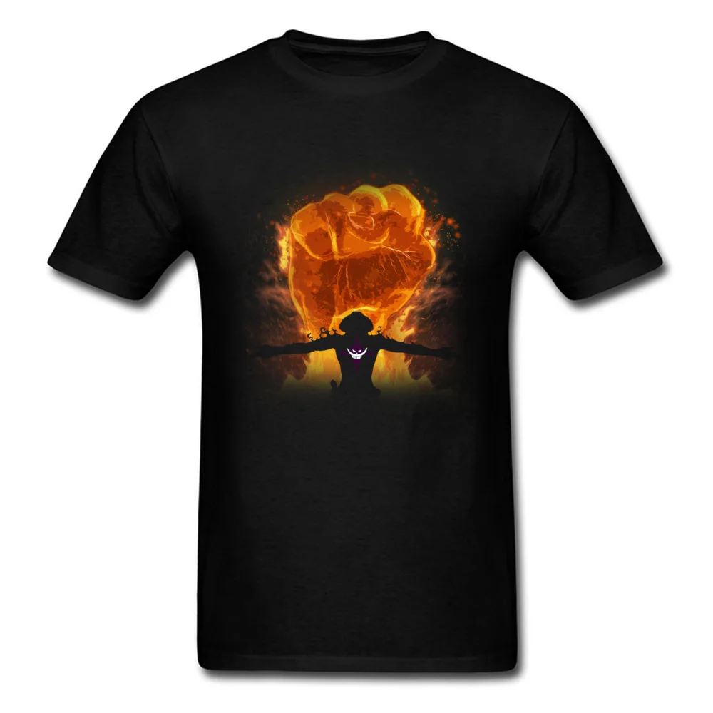 Fire Fist One Punch футболка из 100% хлопка удобные футболки с круглым вырезом для колледжа