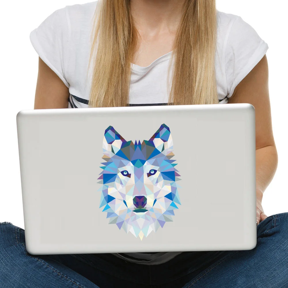 Наклейки на стену с геометрическим рисунком Волчья Голова водонепроницаемые