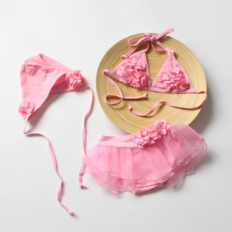 Infantil/купальный костюм для маленьких девочек детский купальный комплект бикини