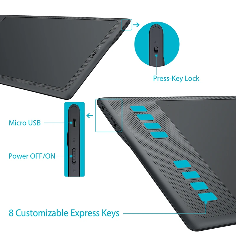 HUION INSPIROY Q11K V2 беспроводной графический планшет для рисования цифровая ручка для рисования планшет с аккумулятором и функцией наклона