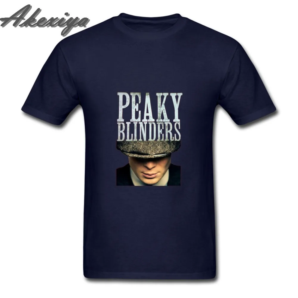 Английская ТВ футболка с надписью Tommy Shelby Peaky Blinders Мужская хлопковая 3D принтом и