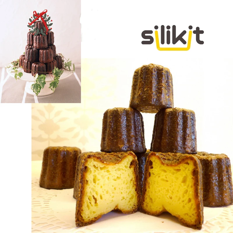 Высокое качество силиконовые резиновые стандарты 30 мини цветы Canneles формы для