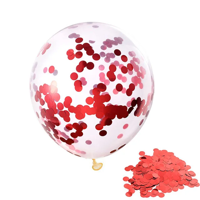 5pc confetti ballon 1m Balloon Sticks Holders Balloons Accessories Balloon Arch Chain Ballons Stand Kit Ring Clips Birthday Party Wedding Decors - Цвет: 5pc confetti ballon