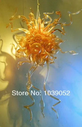 

Wholesale Price Interior Flush Mount Murano Chandelier Light In Yellow