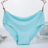 sexy girls ultra thin silk seamless panties underwear for women fashion female cute lingerie traceless female briefs