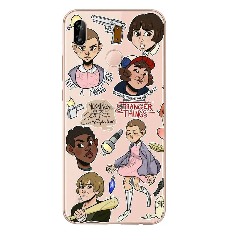 Мягкий Силиконовый ТПУ чехол для телефона tv Stranger Things для huawei mate 30 P8L P20L P20LITE P30 mate 8 9 10 mate 20Por RS