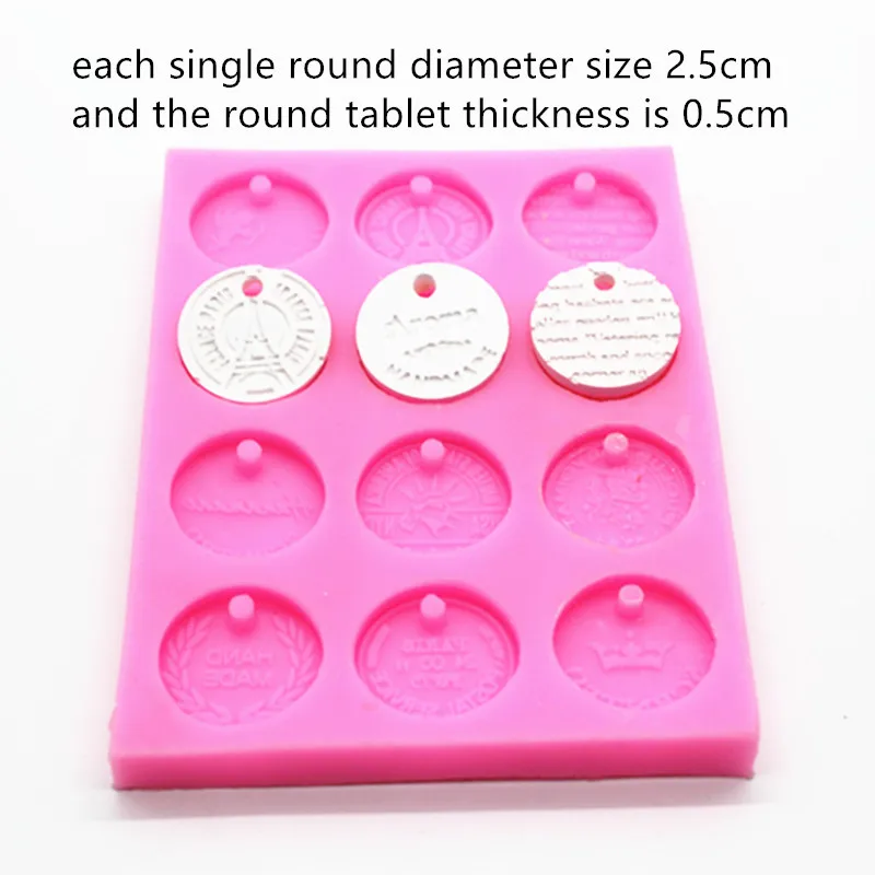 

DIY Coin Wax Tablets silicone mold plaster mold wax aromatherapy ornaments candle molds
