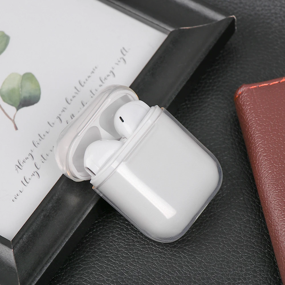 1 шт. для air pods чехол жесткий прозрачный PC защитный милый мультяшный Узор Жесткий чехол сумка для Apple AirPods 1 2 зарядная коробка