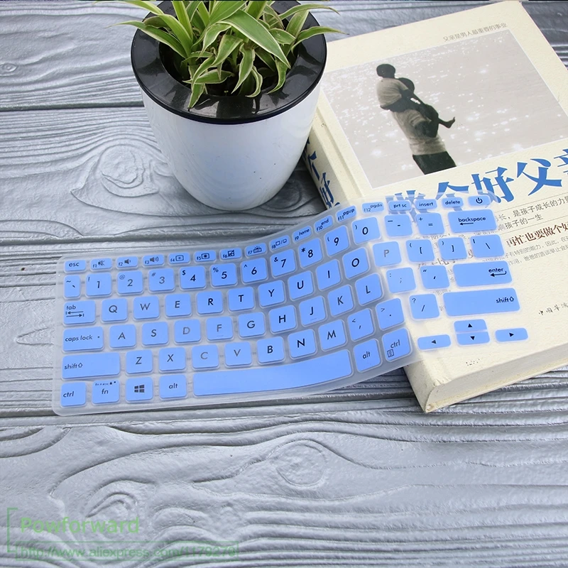 blue Силиконовый чехол-клавиатура для ноутбука ASUS Vivobook 14X412 X412U X412UA x412fl X412f x412fj x412DA x412ub 14 дюймов - Цвет: blue