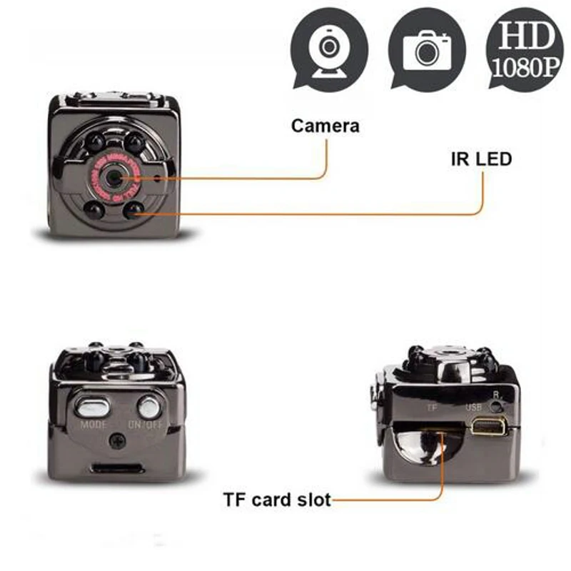 

SQ8 Mini Camera Full HD 1080P 720P Micro Camera Digital DVR Cam Video Voice Recorder Mini DV Camcorder IR Night Vision Webcam