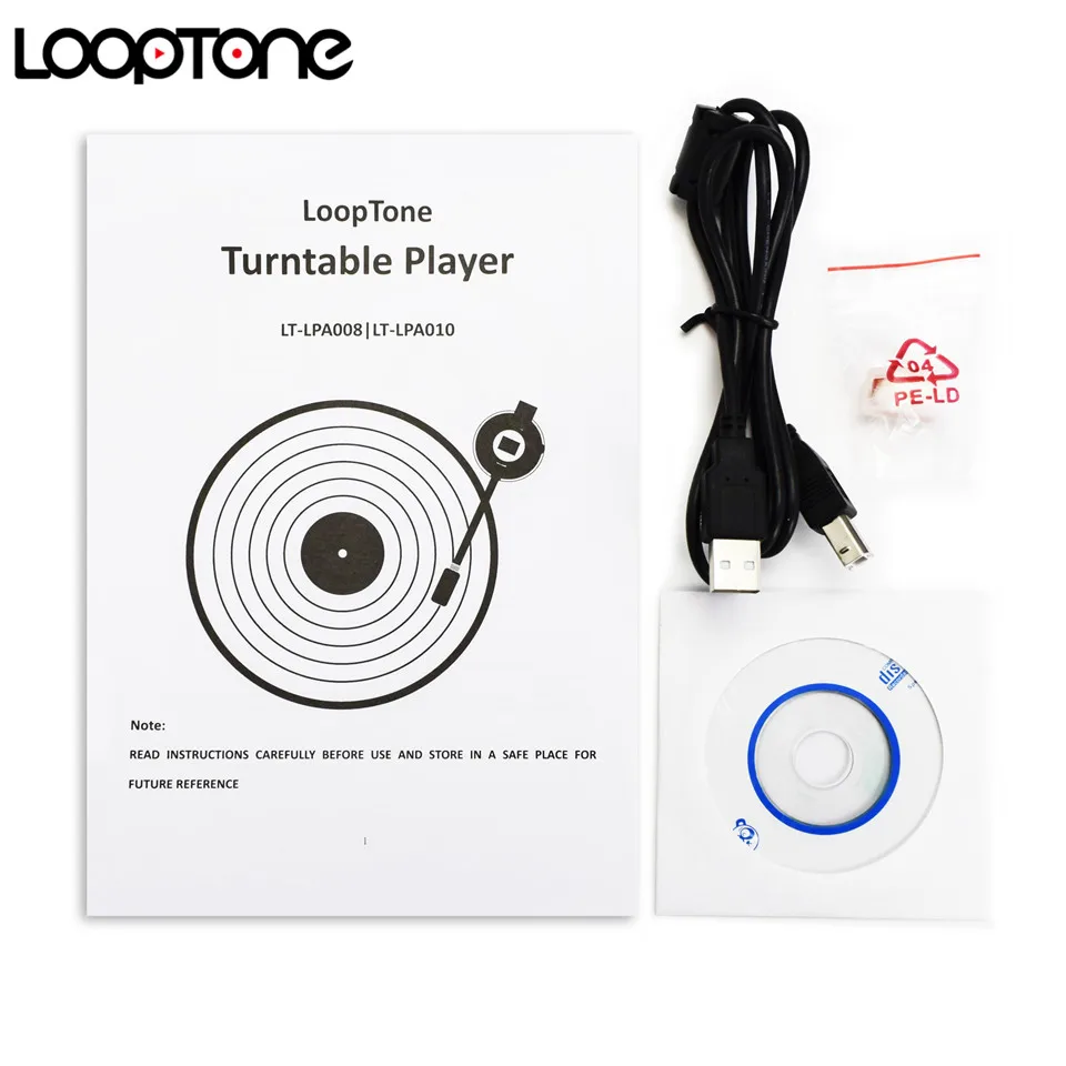 LoopTone Ностальгический Ленточный привод поворотный Виниловый проигрыватель LP с 2