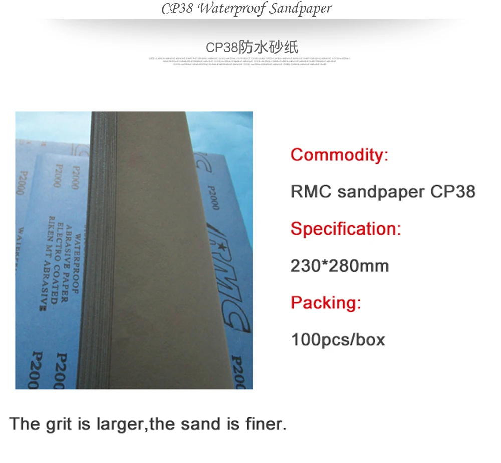 5 листов водонепроницаемая фотобумага CP38 Влажная и сухая бумага от 1200 до 5000 Грит