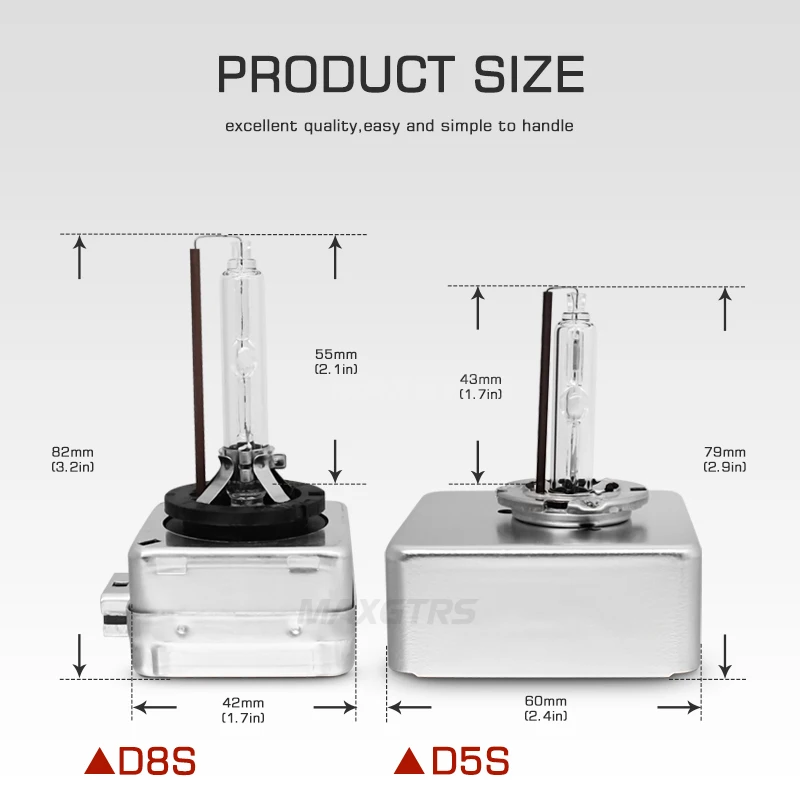 Высокая Яркая ксеноновая D5S D8S лампа Подлинная 5000K 5500K 35W 25W 12V HID Лампа фара 3F19