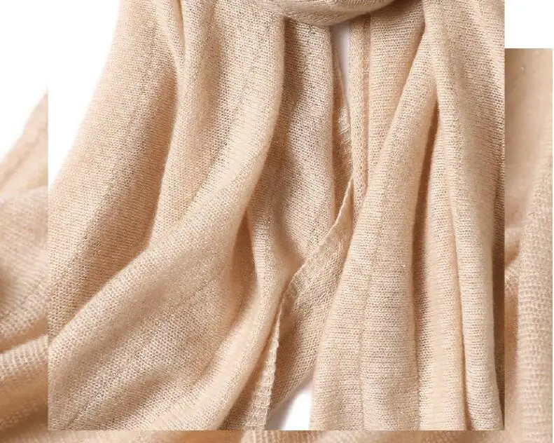 Naizaiga cashmere70* 170 см вязанный однотонный унисекс, зимний шарф шаль весна Роскошные модные пашмины, MWYR3