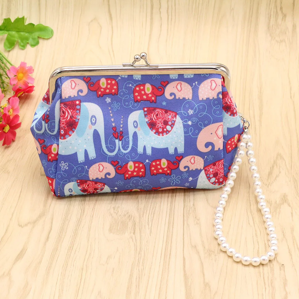 Милая парусиновая Женская многофункциональная сумочка косметичка с принтами