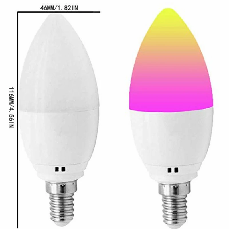 BOAZ E14 умная Wifi Светодиодная лампа Tuya Smartlife пульт дистанционного управления rgbw