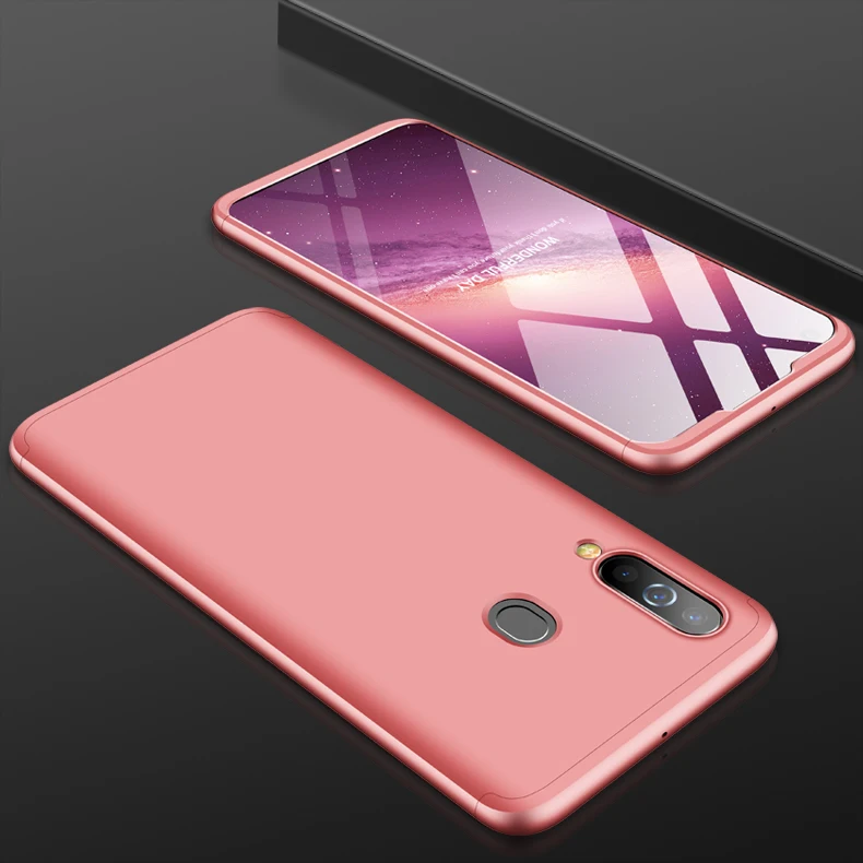 Pink A30 A50 для samsung A10 A20 A30 A40 A40S A50 A60 A70 чехол A7 A9 360 противоударный чехол для samsung Galaxy M10 M20 M30 чехол - Цвет: Pink