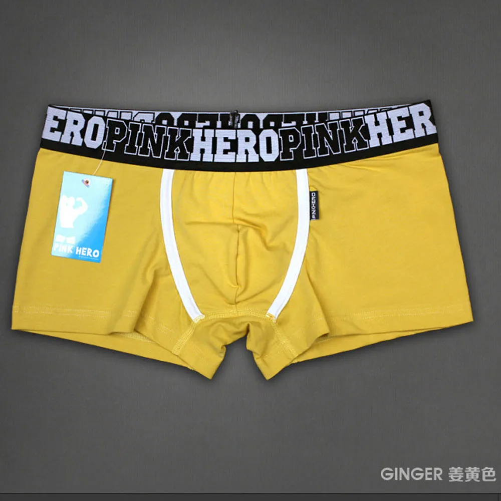 Pink Heroes боксеры Недавно Дизайн Для мужчин удобные мужские Мальчики Хлопок нижнее бельё для девочек Прямая, Ropa interior feb30