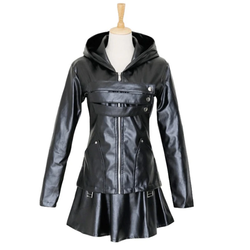 Аниме Токийский Гуль косплей костюмы Touka Кирисима костюм черная Униформа