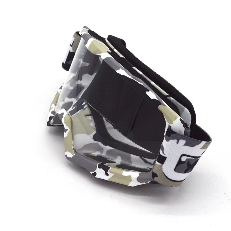 Армия Стиль мотоциклетные очки для мотокросса камуфляж кадр прозрачными