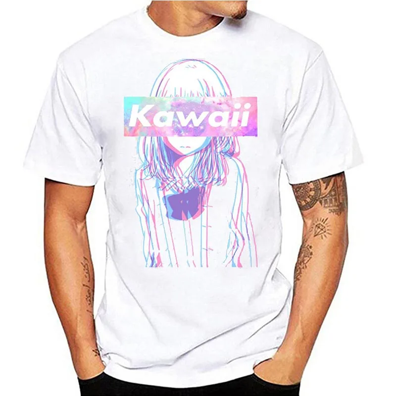 Мужская футболка Манга Аниме Waifu Kawaii Senpai Weeb забавные Otaku Awesome Artsy печатные