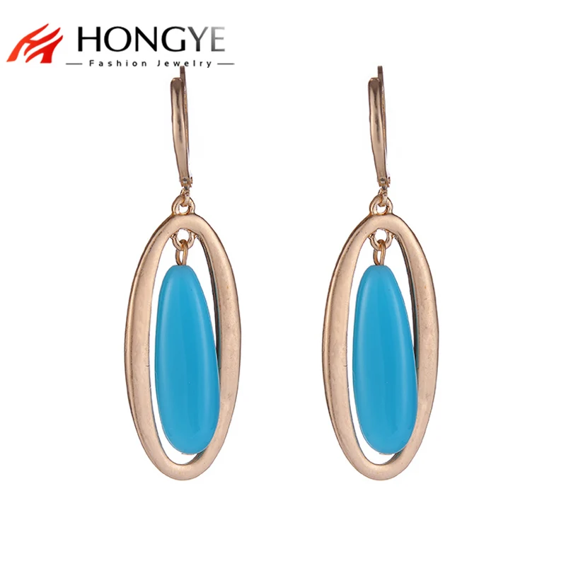 HONGYE новые женские синие Черные полимерные этнические винтажные массивные
