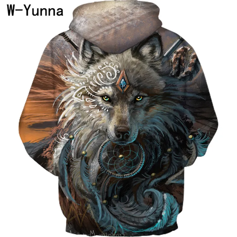 W-Yunna толстовки свитшоты женские пуловеры с принтом лисы панк повседневные