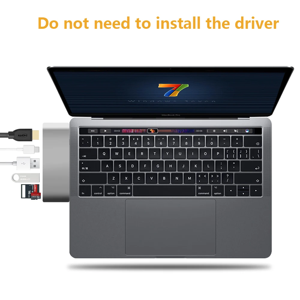 Latest Type-c 3.0 4k to HDMI/Card Reader/HUB Adapter for New Macbook Chromebook Pixel and other type-c enabled devices | Электроника