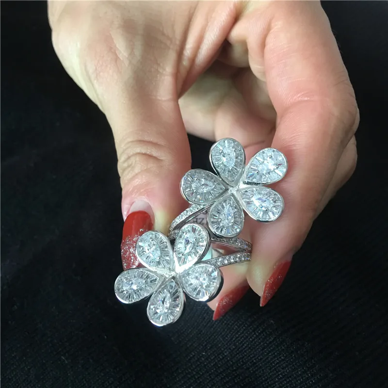 Кольцо женское из серебра 925 пробы с фианитом | Украшения и аксессуары