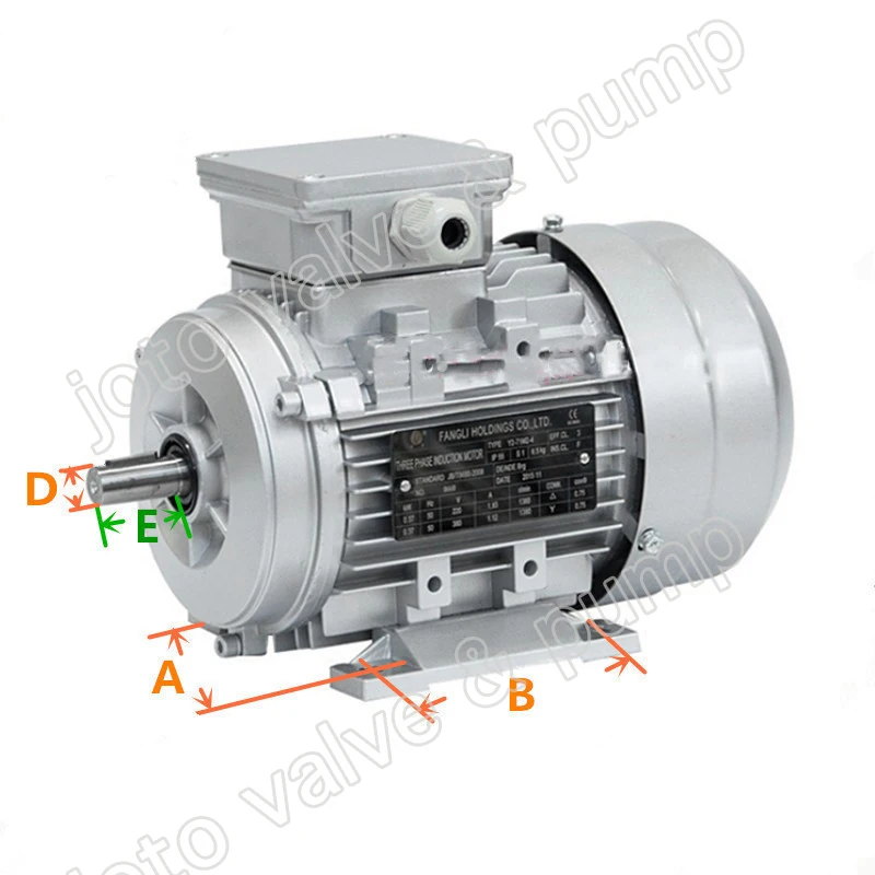6-pole 0.37KW square motor Y2-71M3-6 aluminum shell three-phase copper 370W |