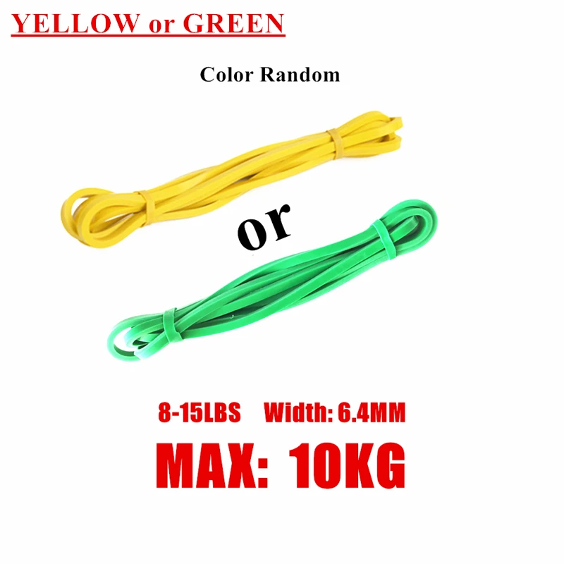Yellow or Green Эластичная лента для фитнеса, унисекс, 208 см., для йоги, пилатеса, атлетического спорта, эластичная лента, для упражнений, спортивное оборудование - Цвет: Yellow or Green