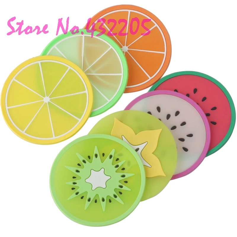 New Fruit Kins Strawberry Cup Mat Placemat Coin Purse Makeup Bag Box Gel Pens Toy Pool Party Festival Favors Supplies Girl Gifts | Дом и сад