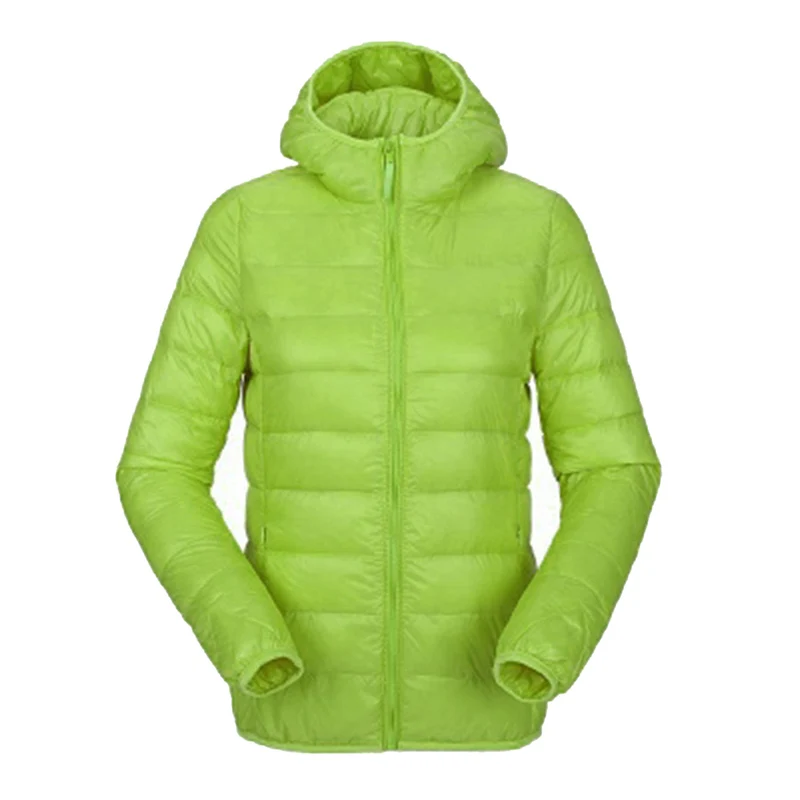 Winter Women Light Parka Jacket Slim Fit Hooded Jackets Long Sleeve Warm Coat Parka Female Solid Color Outwear Winter Jackets
