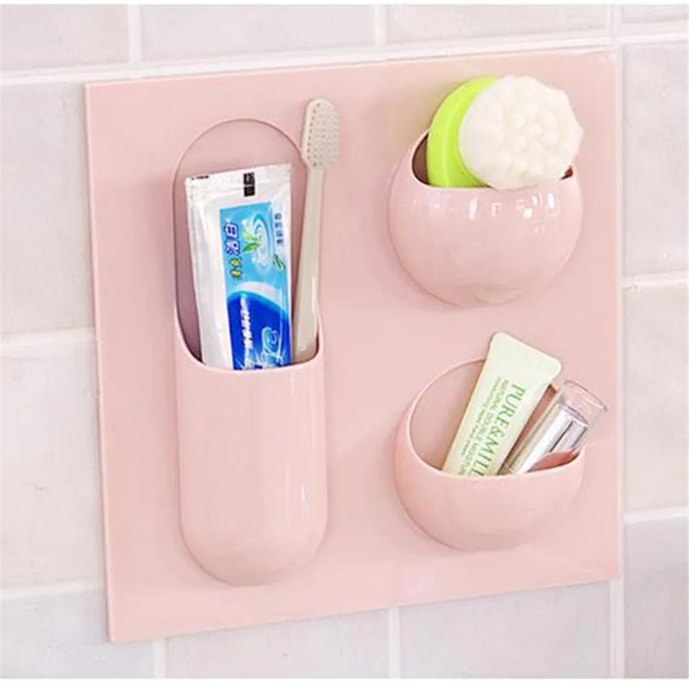 4 вида стилей ABS настенная полка для хранения на присоске многофункциональная