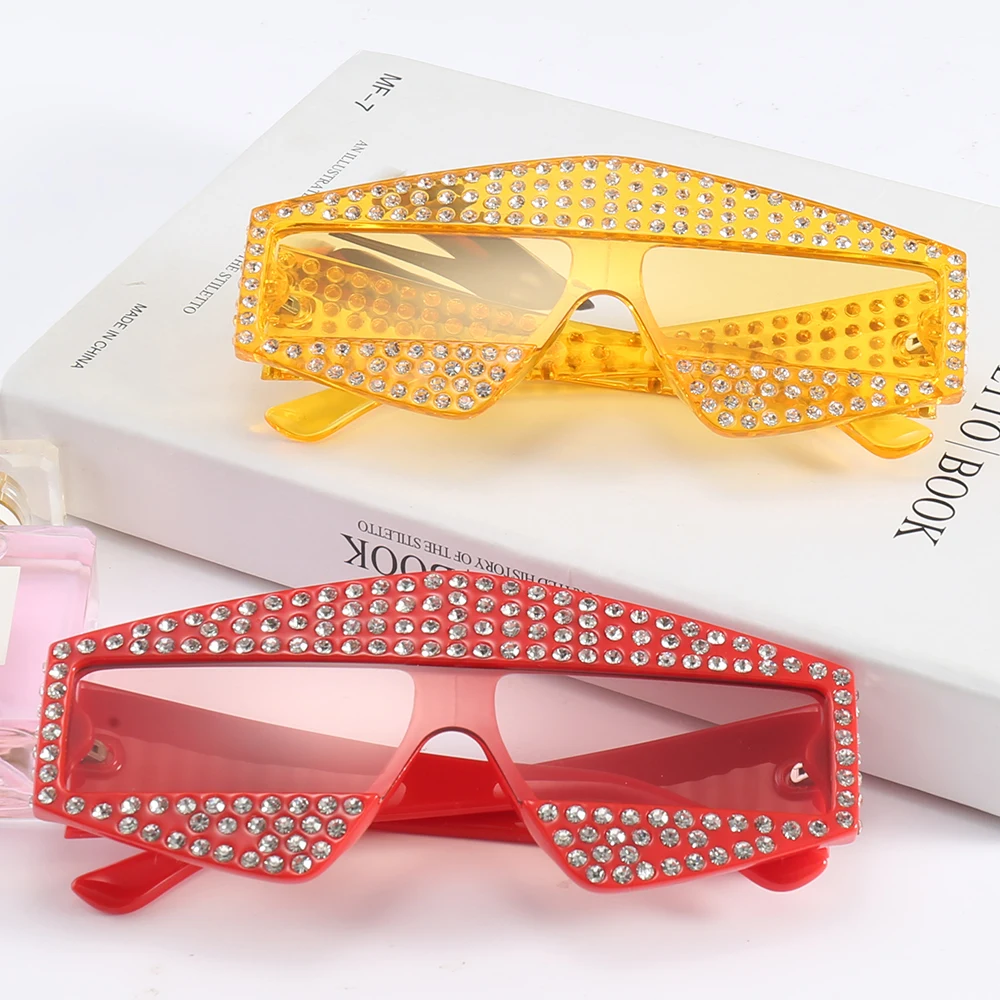 2018 новые модные солнцезащитные очки с бриллиантами для женщин и мужчин роскошные