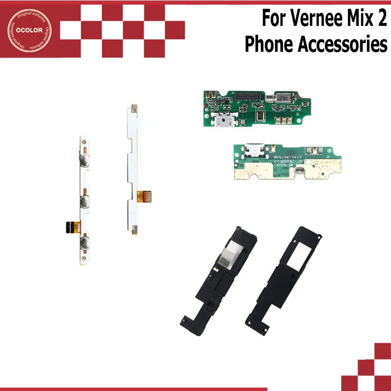 Ocolor для Vernee Mix 2 USB разъем плата зарядки с гибким кабелем PCB громкий динамик кнопка