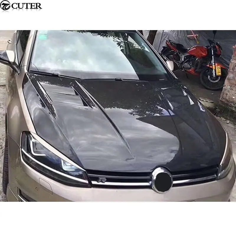 Комплект для автомобильного кузова Golf 7 капот двигателя из углеродного волокна