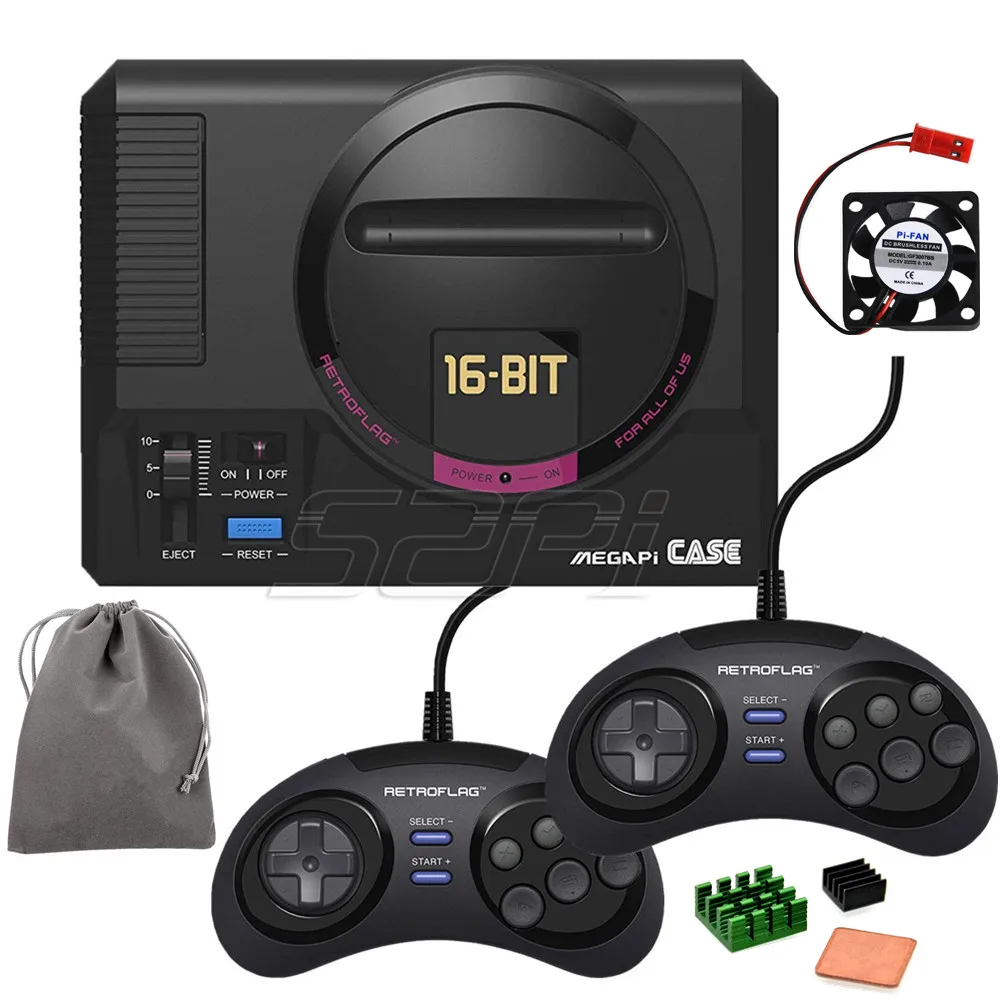 CASE 2 USB Controls 52Pi Retroflag MEGAPi чехол функциональные кнопки/проводной USB игровой контроллер для Raspberry Pi 3B Plus(3B+)/3B - Цвет: CASE 2 USB Controls