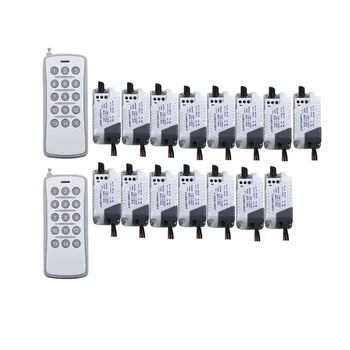 AC 220V 10A RF Wireless Remote Control Relay Switch Security System tubular motor garage door shutters/ lamp