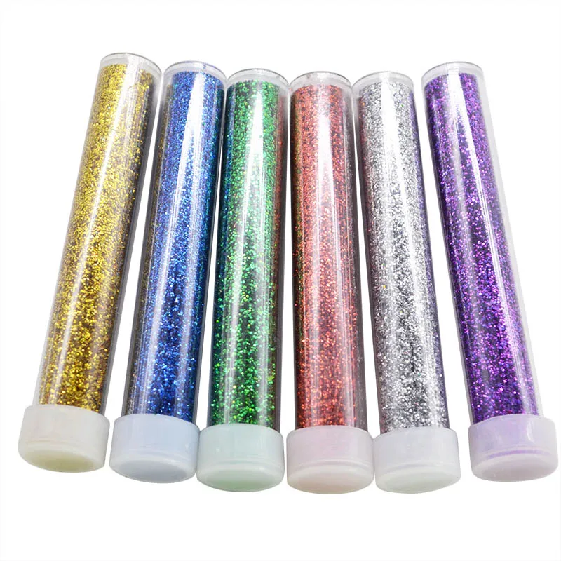 

6 Bottles Gold Silver Glitter Powder Dust for Wedding Spray Powder Decoration Handmade DIY Nail Art Decor Scrapbooking Material