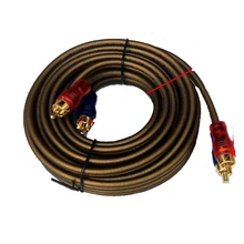 Экранированный стереозвук для сабвуфера RCA кабеля|cable wire|cable for